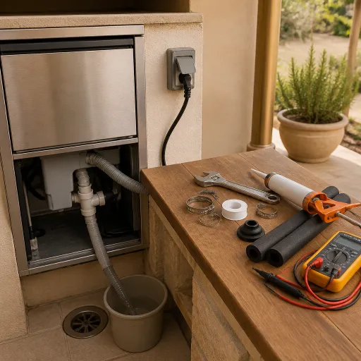 Outdoor Kitchen Ice Maker Checklist: Drainage, Weatherproofing and the Power Question