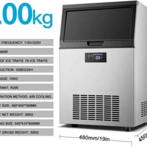 Commercial Ice Machine (100kg/24h) Review: a no-frills workhorse for small bars and bubble tea shops