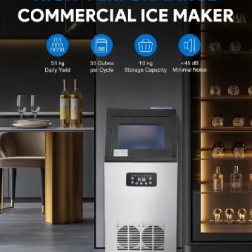 CREWORKS Commercial Ice Machine 59kg Review: a heavy-duty ice maker that’s powerful but a bit noisy and picky