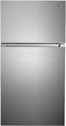 33 in - 20.5 cu - ft - Capacity Refrigerator/Freezer with Full-Width Adjustable Glass Shelving, Humidity Control Crispers, ENERGY STAR Certified, Fingerprint Resistant Stainless Steel