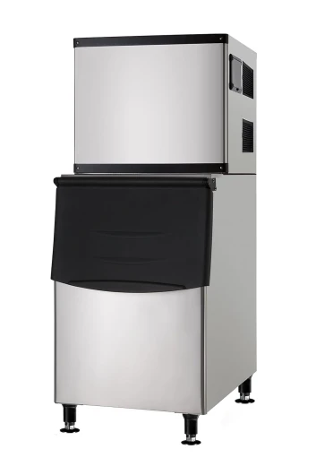 Commercial ice Maker 500lb with 375lbs bin Half dice Cubes