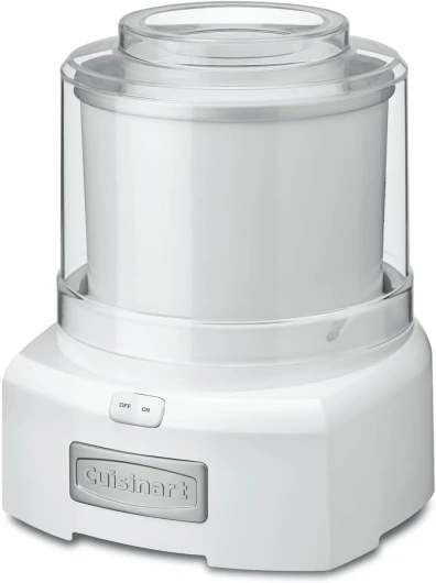 Ice Cream Maker Machine, 1.5 Quart Sorbet, Frozen Yogurt Maker, Double Insulated, White, ICE-21P1