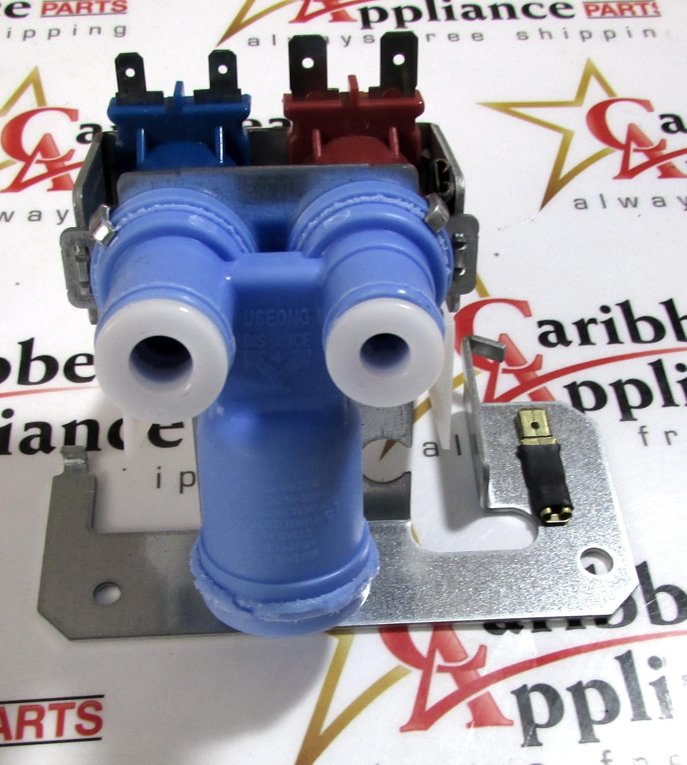 GE WR57X10051 Ice Maker Double Solenoid Water Valve , White