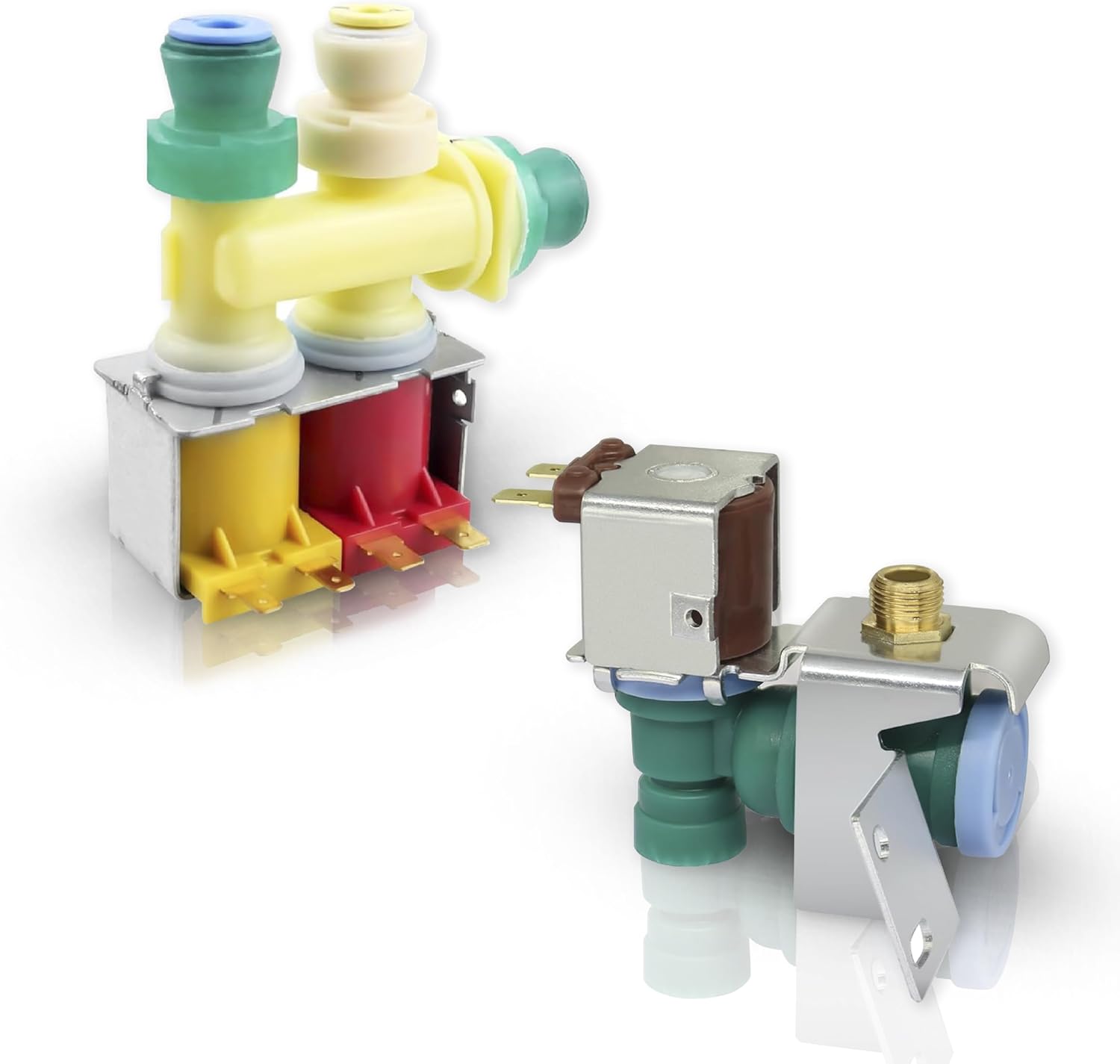 WPW10238100 W10238100 & WPW10341320 W10341320 Refrigerator Water Inlet Valve Replacement W10498992 K-77473 IMV-8100 IMV-1320 K-78032-AM For Whirlpool, Kenmore, KitchenAid, Maytag Refrigerator