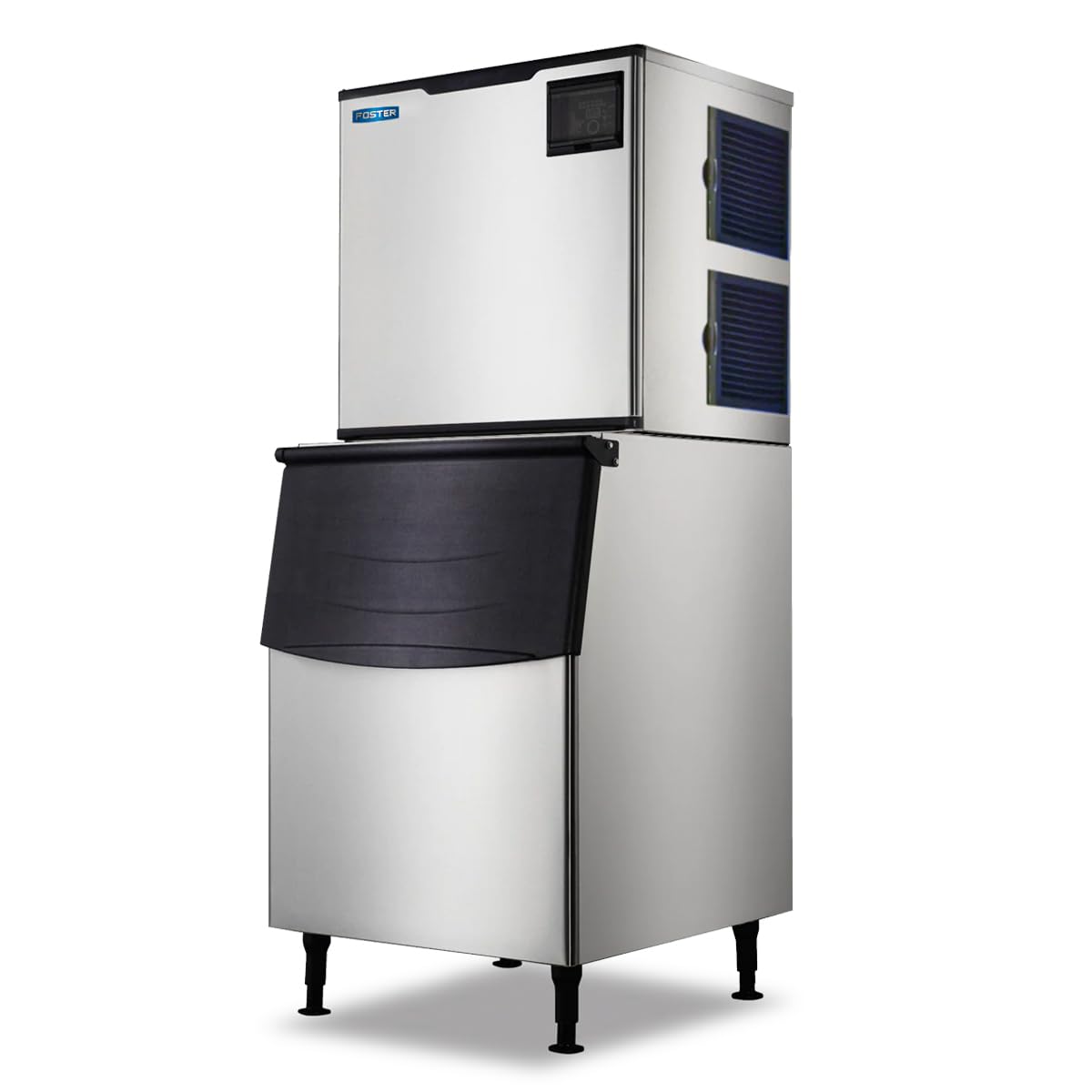 Commercial Ice Maker 1000 Pounds Per Day, 505 lbs Storage Bin – Stainless Steel, Industrial Modular Full Dice Ice Cube Machine, Quiet Operation, Air Cooling System, Self-Cleaning