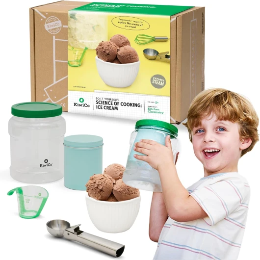 Science of Cooking: Ice Cream, Learning Cooking Through Chemistry Project, Ages 5+
