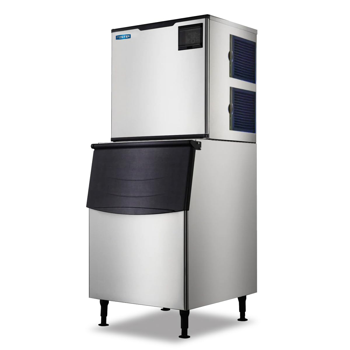 Commercial Ice Maker 700 Pounds Per Day, 505 lbs Storage Bin – Stainless Steel, Industrial Modular Full Dice Ice Cube Machine, Quiet Operation, Air Cooling System, Self-Cleaning