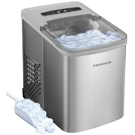 26 Lbs per Day Portable Compact Maker, Ice Making Machine, Stainless, Medium