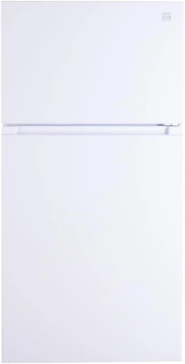 33 in - 20.4 cu - ft Capacity Refrigerator/Freezer with Full-Width Adjustable Glass Shelving, Humidity Control Crispers, Ice Maker, ENERGY STAR Certified, White