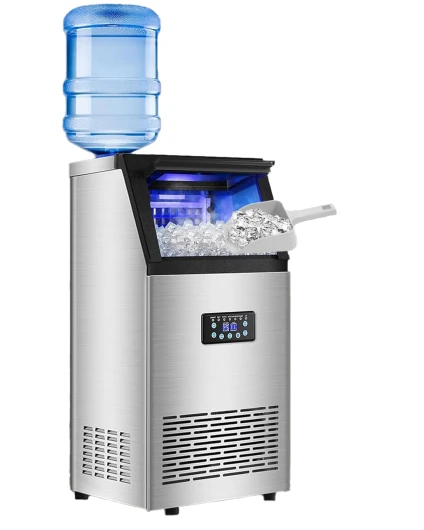 Undercounter Ice Maker Machine 120LBS-250LBS, Stainless Steel Self-Cleaning Commercial Ice Maker with Drain Pump, Quiet Operation for Home Bar & Outdoor Kitchen (125 LBS) Ice Maker Machine 125 LBS