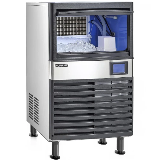 Commercial Ice Machine 170LBS/24H Under Counter Ice Maker Machine with 50 LBS Storage, Self Cleaning, 70PCS Copper Ice Cells Stainless Steel Freestanding Ice Maker for Home Restaurant & Bars