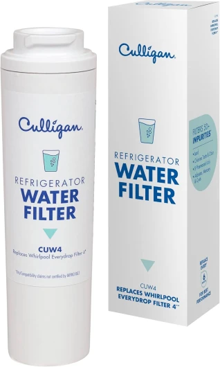 CUW4 Refrigerator Water Filter - Replacement for Whirlpool Water Filter 4 (EDR4RXD1) - Replace Every 6 Months - Pack of 1