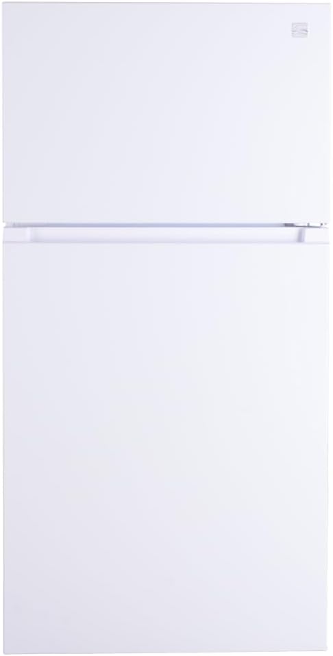 33 in - 20.4 cu - ft Capacity Refrigerator/Freezer with Full-Width Adjustable Glass Shelving, Humidity Control Crispers, Ice Maker, ENERGY STAR Certified, White 20.4 cu ft White