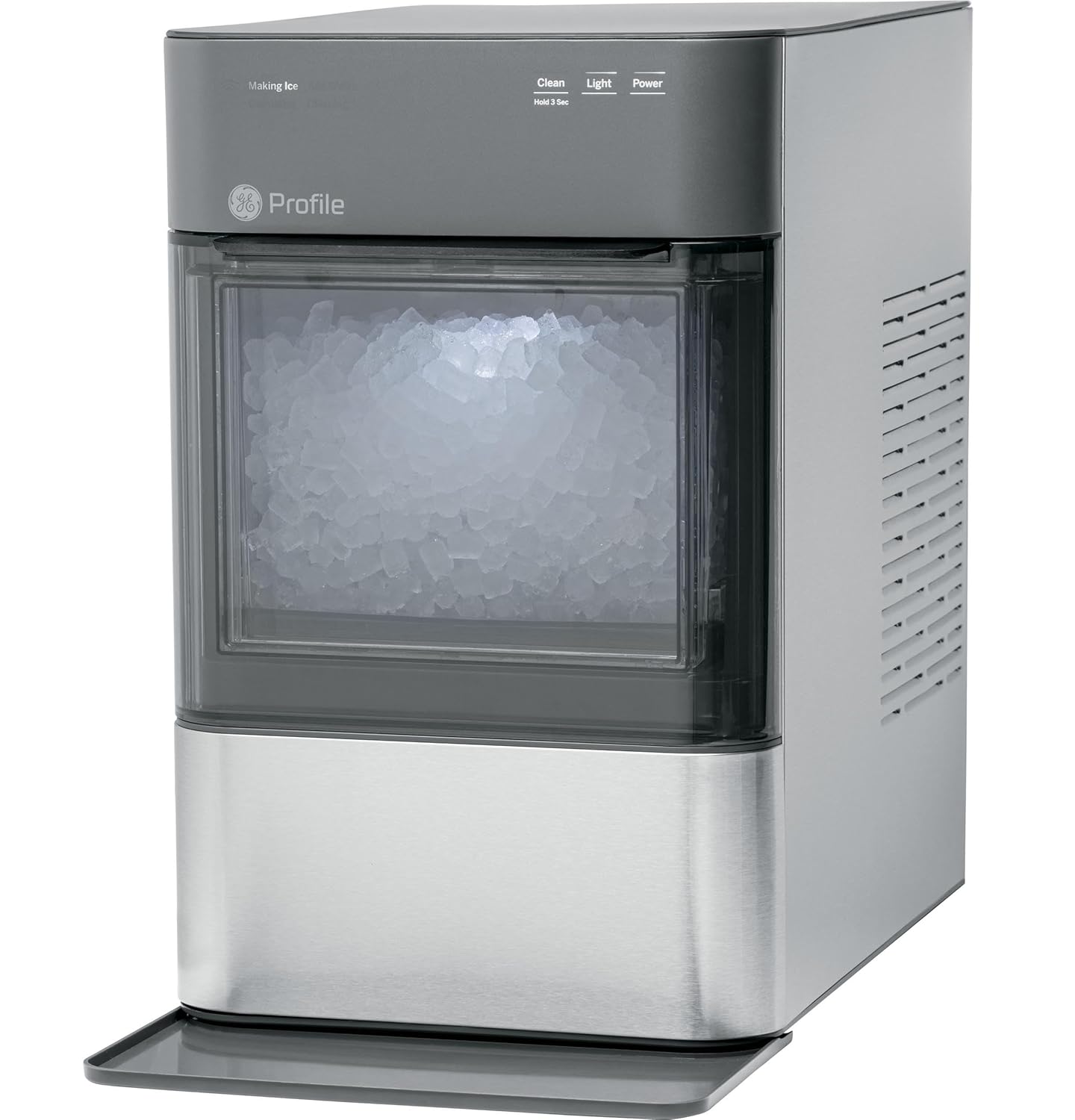 Profile Opal 2.0, Chewable Crunchable Countertop Nugget Ice Maker, Scoop included, 38 lbs in 24 hours, Pellet Ice Machine with WiFi & Smart Connected, Stainless Steel Opal 2.0 Stainless Steel