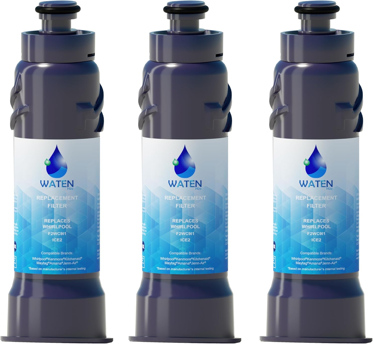 ICE2 F2WC9I1 Ice Maker Filter Replacement, Compatible with ice2 F2WC9I1 W10565350, W10480323, 3 Pcs