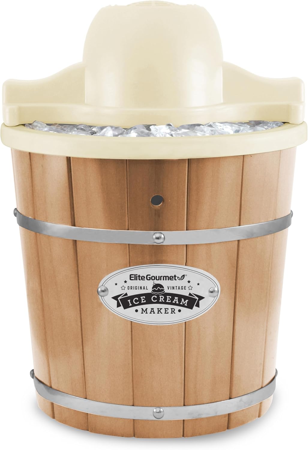 Maxi-Matic EIM-924L 4 quart Old Fashioned Electric Ice Cream Maker, Pine Bucket