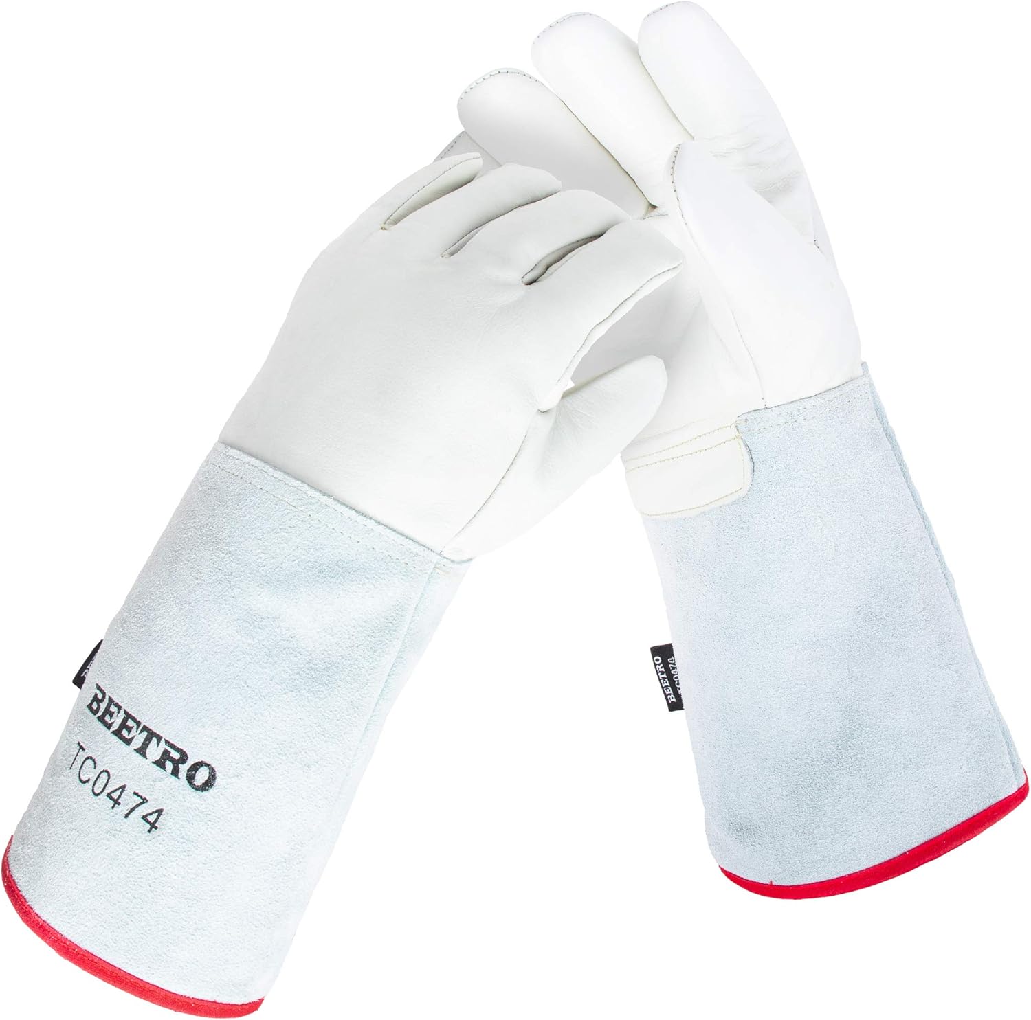 BEETRO -292℉/-180℃ or Above Antifreeze Gloves for Dry Ice Handling Liquid Nitrogen Sponge and Cotton Inner 1 Pair (14 Inch)