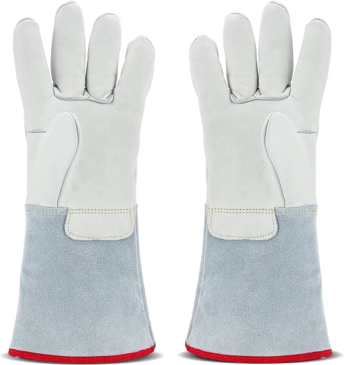 Cryogenic Gloves 14.2"/36cm Long Mid-arm LN2 Protective Gloves for Liquid Nitrogen/Dry Ice/Cold Storage
