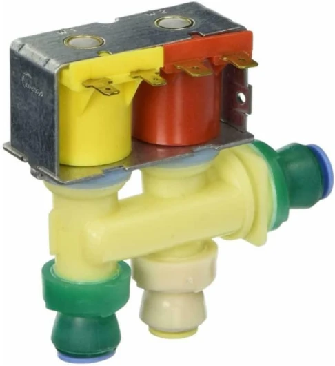 Water Inlet Valve Replacement For KitchenAid KRSC703HBS01 KRSC703HPS00 KRSC703HPS01 KRSF505EBL01 KRSF505ESS01 KRSF505EWH01 KRSF705HBS00 KRSF705HBS01 KRSF705HPS00 KRSF705HPS01 KSC23C8EYB00 Refrigerator