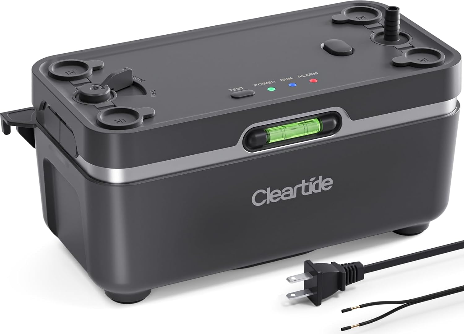 Condensate HVAC Pump, Ultra-Quiet 25dB, 1/30 HP 135 GPH, Automatic Condensate Removal Pump with Safety Switch for Air Conditioner/Furnace/Dehumidifier/Ice Machine, 100-240V, 27ft Head Height 1/30 HP Condensate Pump