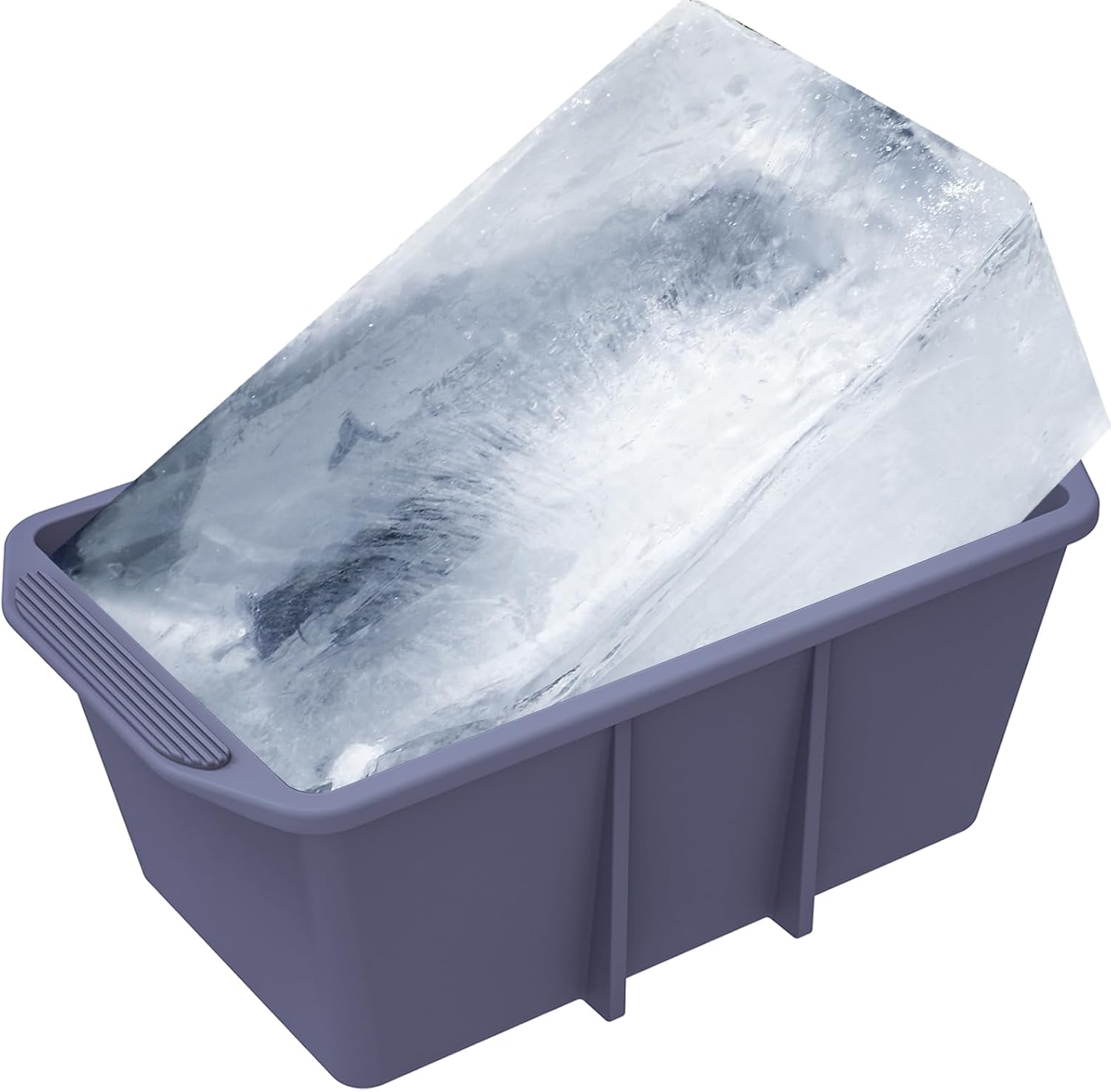 Ice Block Mold, Extra Large Ice Cube Mold for Ice Bath, XXL Ice Mold Steel Reinforced Rim Silicone Giant Ice Brick Molds for Tub Cold Plunge, Coolers, Water Chiller Accessories