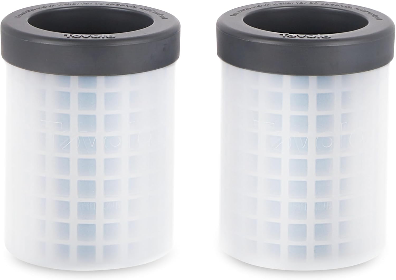 Mini Ice Cylinder Set of 2 - Easy Squeeze and Release, BPA-Free Silicone, 200 Mini Cubes Each, Leak Proof, Dishwasher Safe, Compact Design for Freezer Storage 2 Pack Mini Ice Cylinder