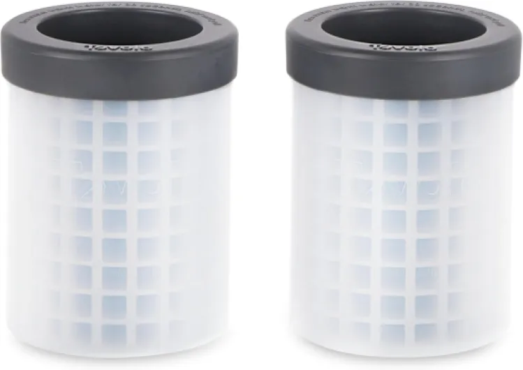 Mini Ice Cylinder Set of 2 - Easy Squeeze and Release, BPA-Free Silicone, 200 Mini Cubes Each, Leak Proof, Dishwasher Safe, Compact Design for Freezer Storage 2 Pack Mini Ice Cylinder