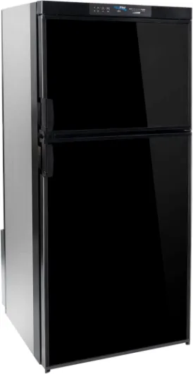 RV Refrigerator 6.3 Cubic Feet Gas and Electric - Black or Stainless Finish - 110V / 12V / Propane Gas - (Black Finish)