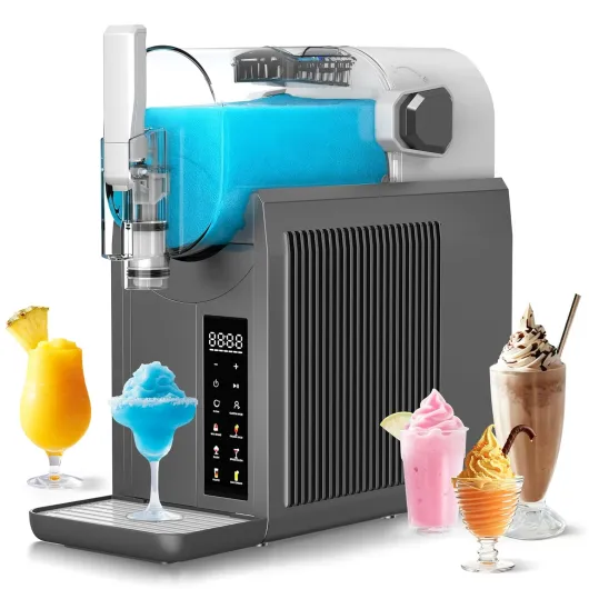 Slushie Machine No Ice Needed Slushy Machine 92oz Capacity Margarita Machine with 6 Preset Programs LED Display Self-Clean Frozen Drink Maker for Slush Margaritas Smoothie Frappés Milk Shakes
