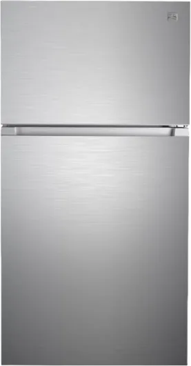 33 in - 20.5 cu - ft - Capacity Refrigerator/Freezer with Full-Width Adjustable Glass Shelving, Humidity Control Crispers, ENERGY STAR Certified, Fingerprint Resistant Stainless Steel 20.5 cu ft Fingerprint Resistant Stainless Steel