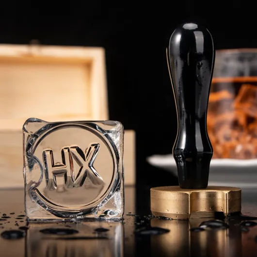 Custom Ice Cube Stamp - Personalized Ice Stamp Design Your Own Ice Cube with Handle for Unique Ice Branding - Ideal for Parties, Events, and Everyday Drinks