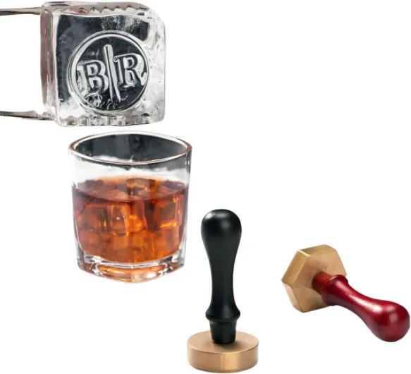 Custom Ice Stamp for Cocktails - Ice Cube Branding Stamp with Your Design or Logo Perfect for Whiskey Mojito Unique Cocktail Accessories & Bar Tools (1inch - 2.54cm) 1 inch