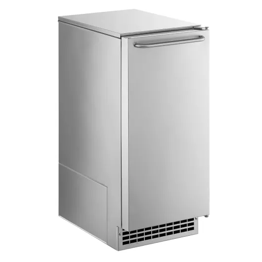 Scotsman CU50GA-1 Undercounter Gourmet Cube-Style Ice Maker with Bin, Stainless Steel, 115-Volts, NSF Without Filtration Gravity Drain