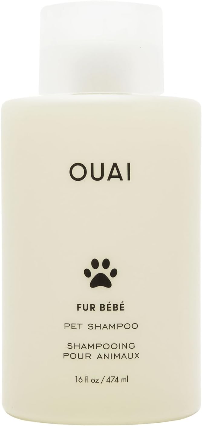Fur Bébé Pet Shampoo, Mercer Street Scent - Dog Shampoo and Coat Wash for Hydrating, Cleansing and Adding Shine - Pet Supplies by OUAI (16 Fl Oz)
