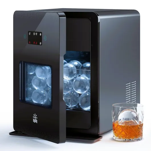 2'' Clear Ice Ball Maker – 4 Ice Spheres in 35min, 144 pcs/Day, Auto&Manual Fill, Fast Machine with LCD Touch Panel, Self-Cleaning, Quiet Home & Bar Maker for Whiskey Bourbon Parties Ball Ice