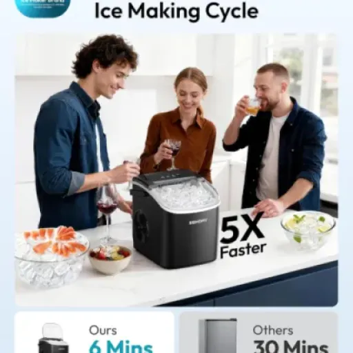 EUHOMY Countertop Ice Maker Review: A Handy Companion for Home and Travel