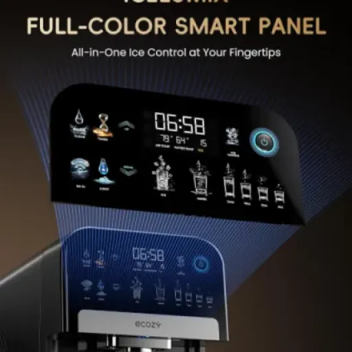 ecozy Nugget Ice Maker Dispenser Review: pebble ice and water in one compact unit