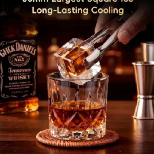 ecozy 2'' Clear Ice Cube Maker Review: big clear cubes for whiskey without fuss (but not without quirks)