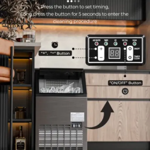COSTWAY Commercial Ice Maker 50kg/24h Review: plenty of ice on paper, mixed experience in real life