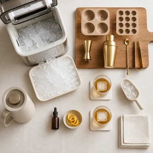 Refined cocktail essentials for ice rich home bars and ice maker buyers