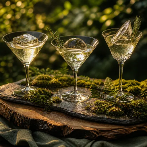 How martini glass styles elevate cocktails and showcase premium ice